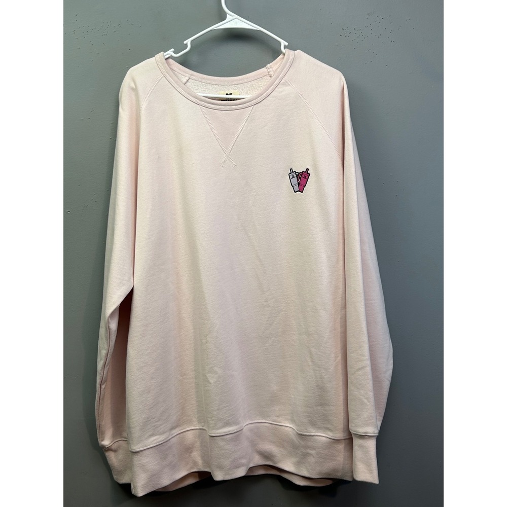 Stanley Sweatshirt Womens XXL Pink Quencher Cup Embroidered Organic Cotton